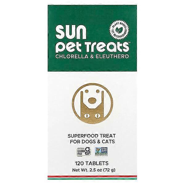 Sun Chlorella, Sun Pet TreatsÃÂÃÂ¢ÃÂÃÂÃÂÃÂ¢, Chlorella & Eleuthero, For Dogs & Cats, 120 Tablets