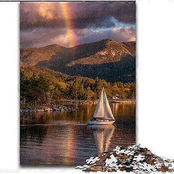 Jigsaw Puzzles for Adults Beautiful Mountain River Puzzle,is Ideal As Gifts for The Whole Family Suitable - PT 1358