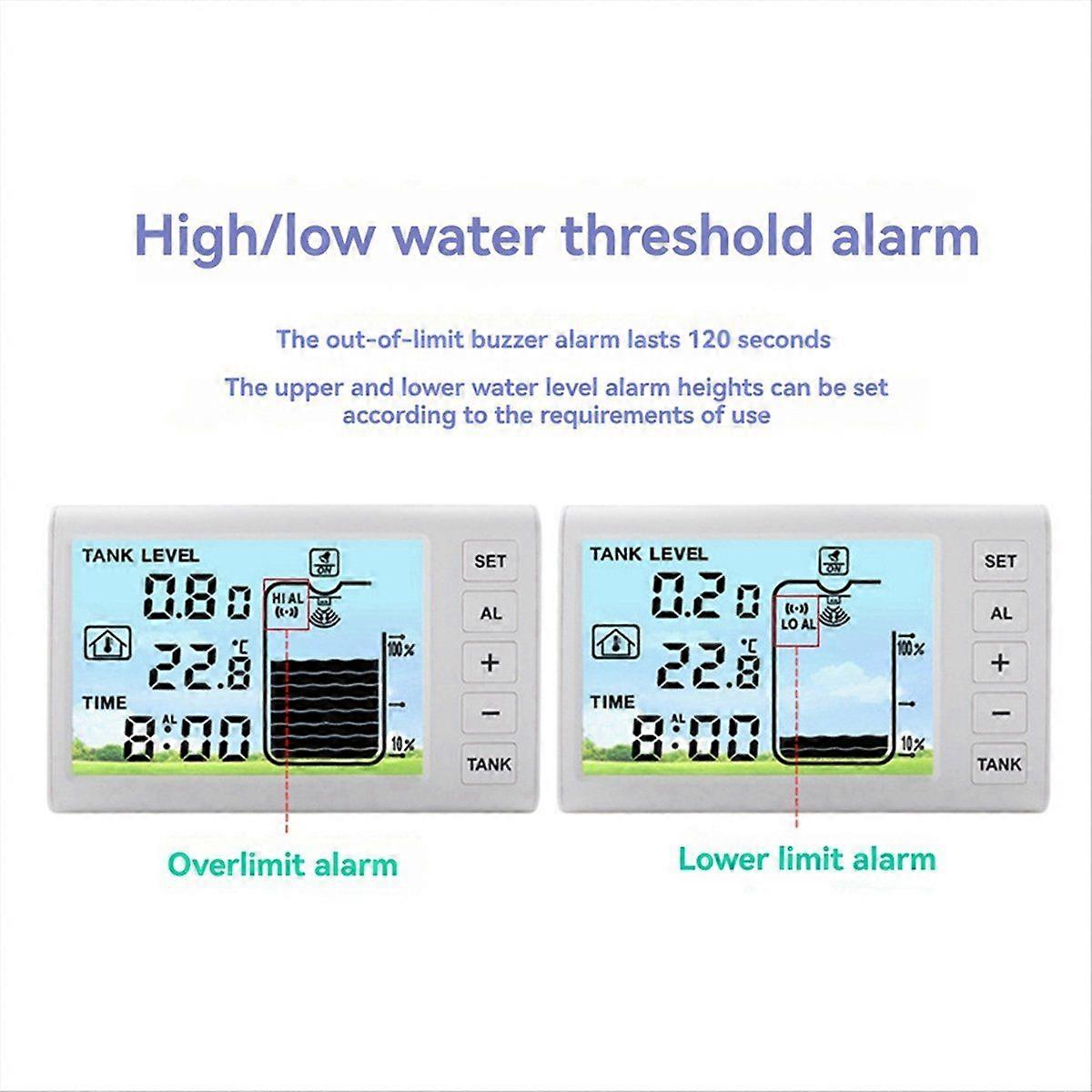 Ultrasonic level meter Multifunctional household water level meter