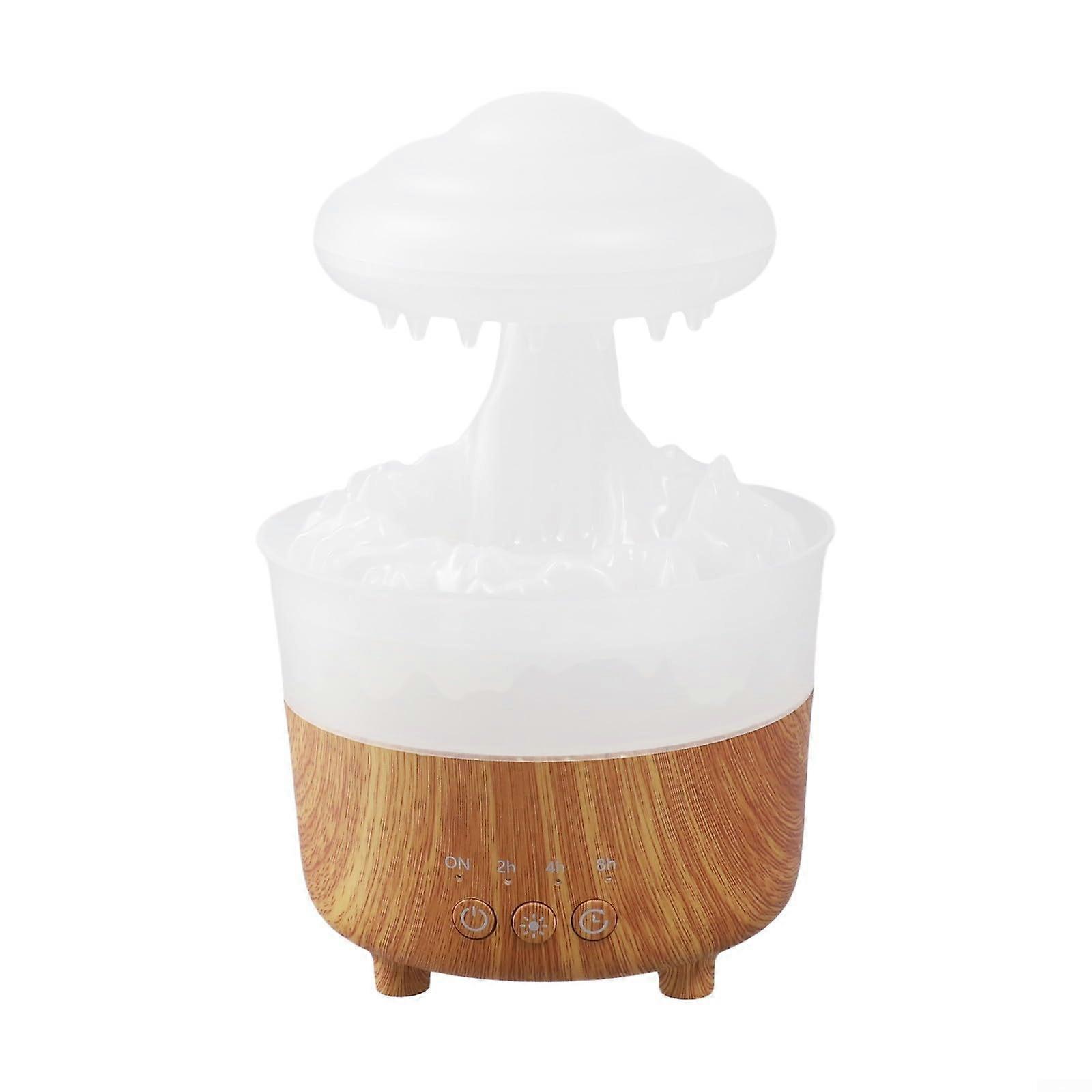 Humidifier Essential Oil Diffuser With 7 Color LED Night Light Remote Control 230ml White