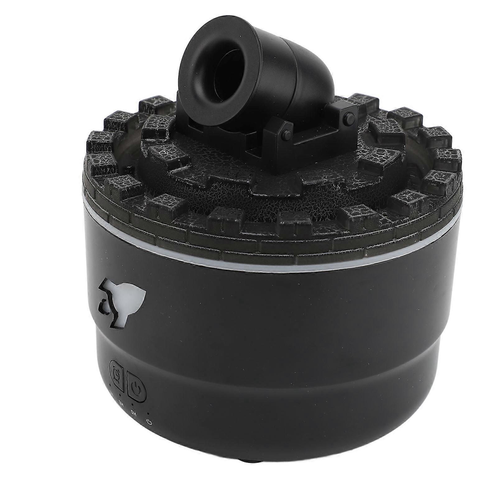 Essential Oil Diffuser 300ml Cool Mist Auto Shut Off 7 Colors Light 4 Timer Settings Super Quiet Volcano Small Humidifier Black US Plug