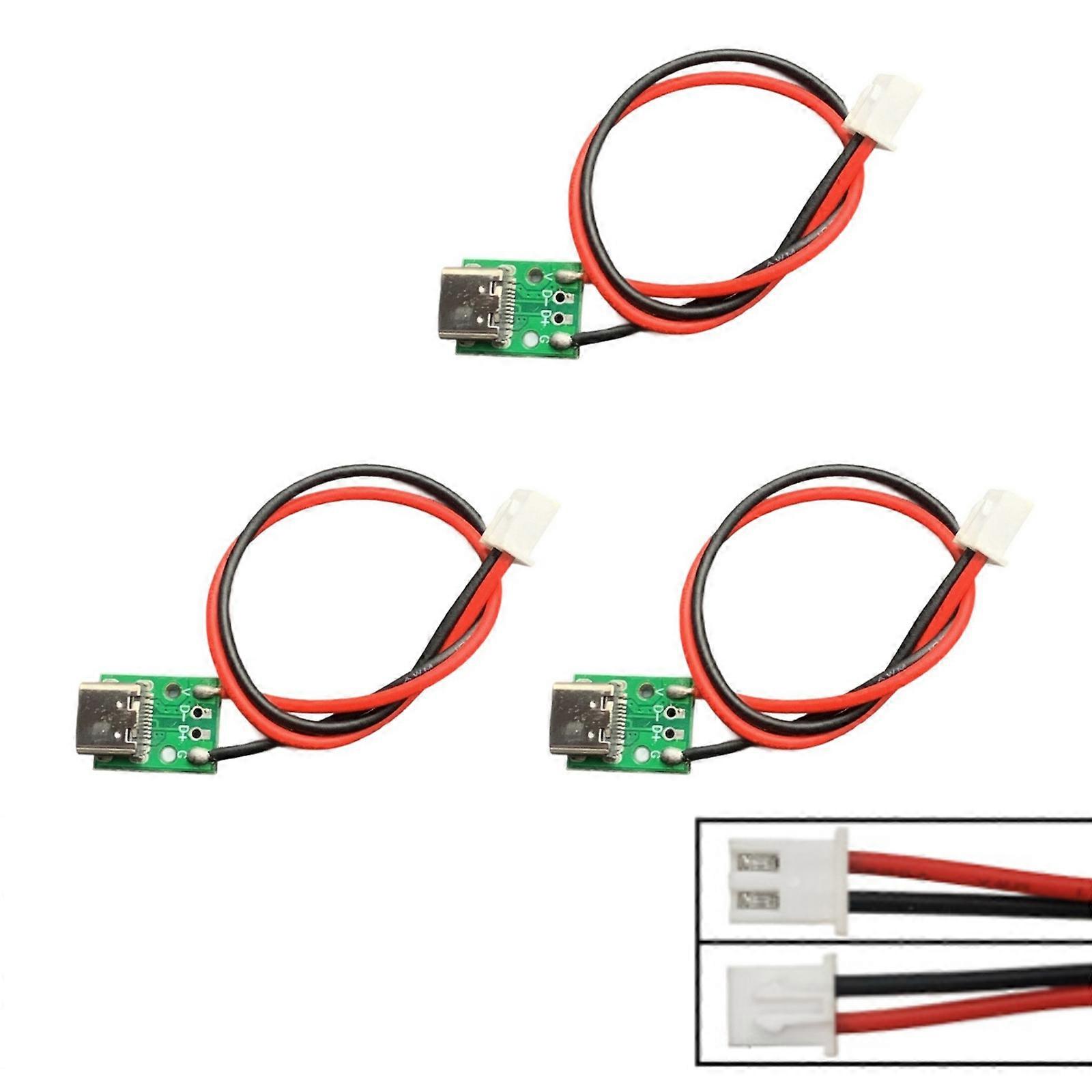 3PCS Type C Female To XH2.54 /PH2.0 Terminal Adapter Board For PH2.0 Device Testing Modification Multicolor