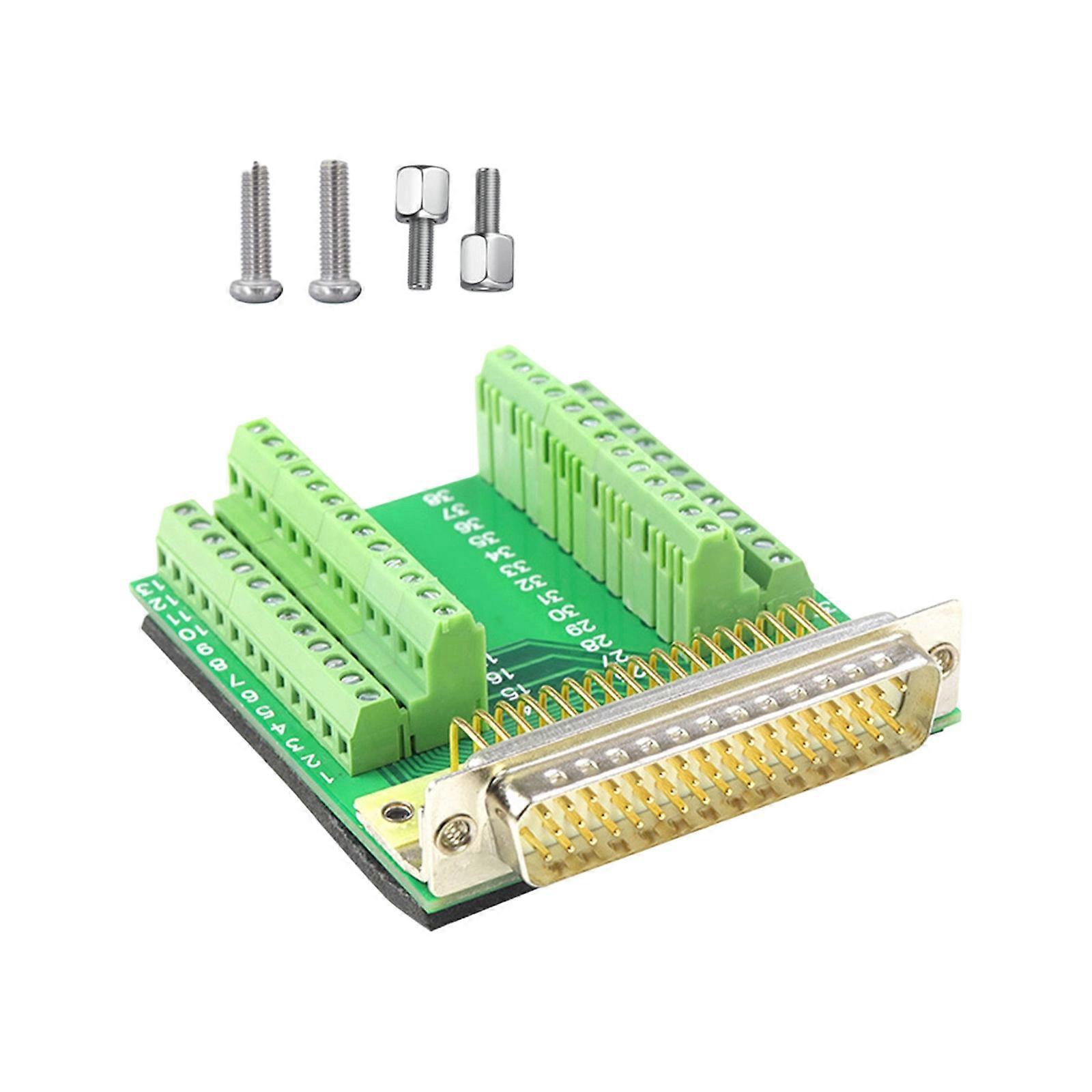 DB50 50Pin Male Female Connector To Terminal Adapter 50Pin Terminal Board Signal Terminal Block Connector Multicolor