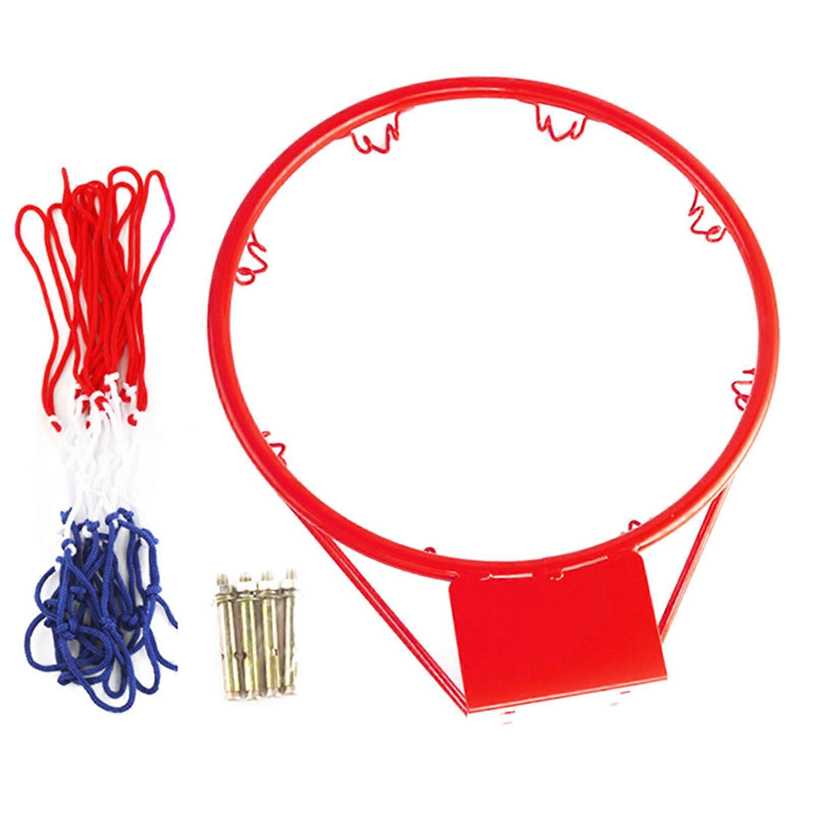 Removable Professional Portable Basketball Net Frame School Wall Hanging Basketball Meshes Frame for Indoor and Outdoor Multicolor