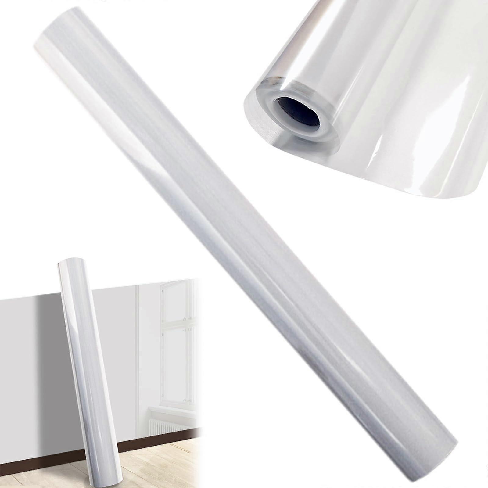 Clear Wall Protector 18x197 Waterproof Removable Wall Film Electrostatic Adhesive Sheet For Trash Can Backsplash