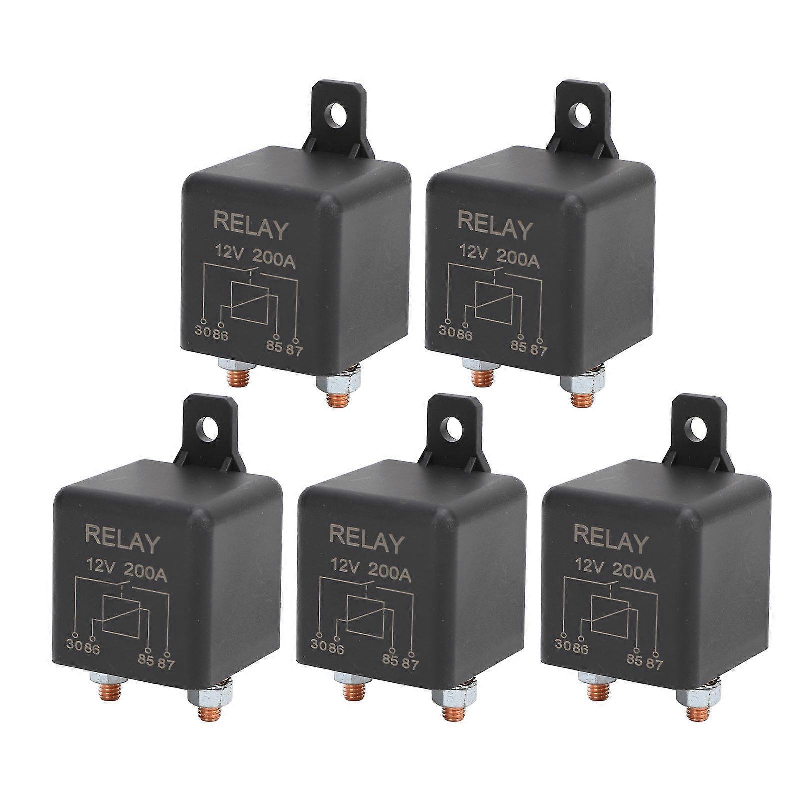 Heavy Duty 12V Split Charge Relay 200A for Car Circuit System with 4 Terminals