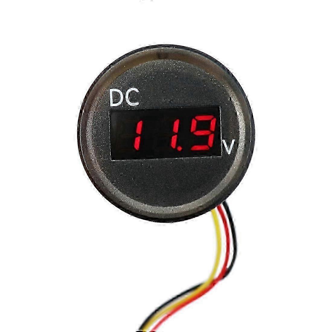 Universal DC 0-100V IP67 Digital Voltmeter for Car / RV / Boat with 18cm Cable