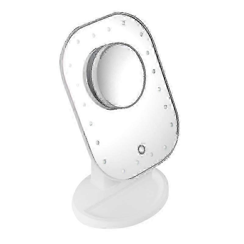 Cosmetic Beauty Mirror 10x Magnifying Mirror 20 Light Bulbs Illuminated Led Usb Powered Make Up Mirror(White)