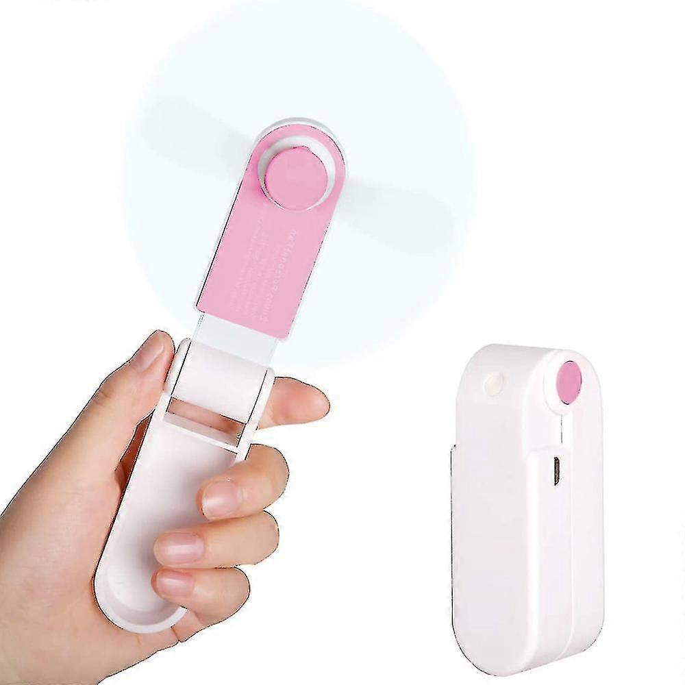 Handheld Fan, Rechargeable USB Mini Portable Foldable Fan with 1200mAh Battery 3 Speed Modes