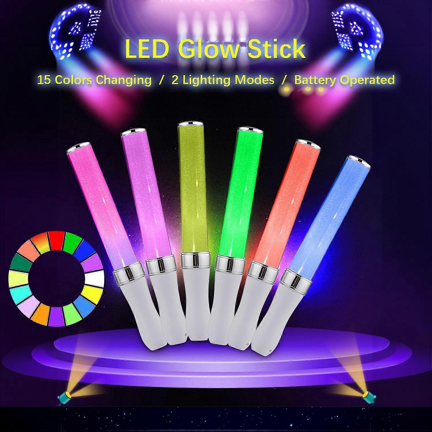LED Glow Stick Party Stick 15-Color Concert Flashing Light Multicolor 15 Colors Changing 2 Lighting 