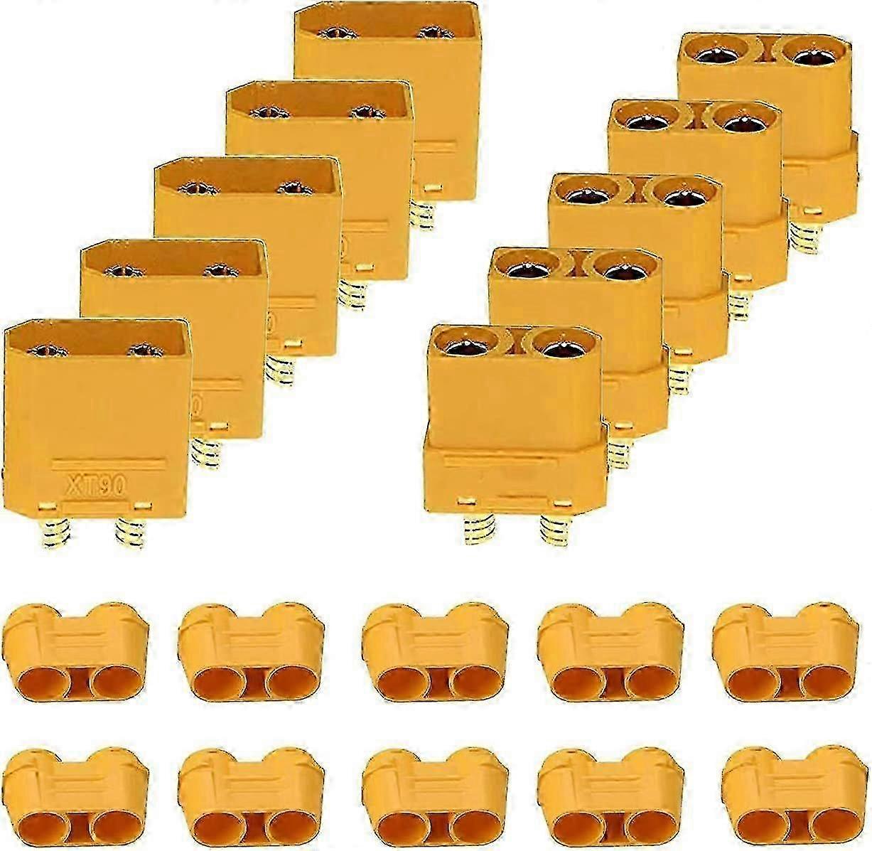 5 Pairs XT90 Connector with Sheath XT90 Connector Male and Female Plug for RC SZRH