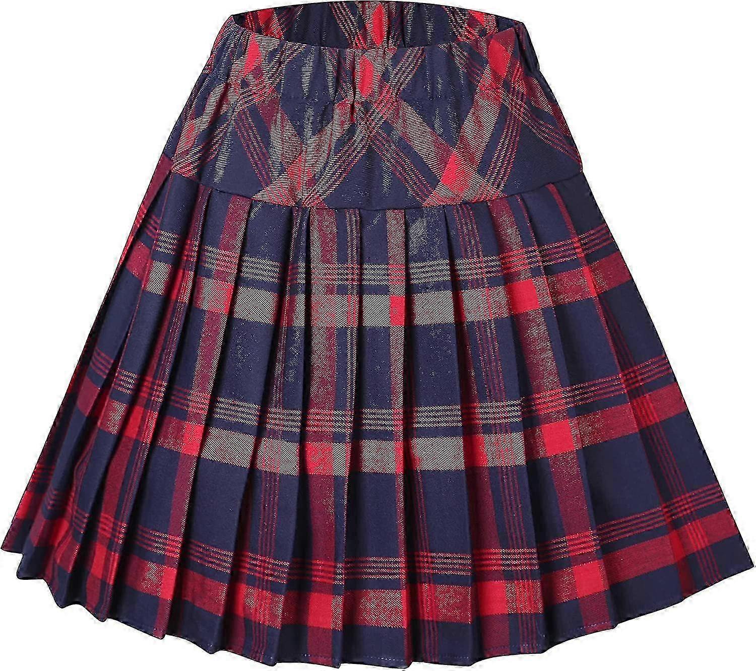 Dames geruite plooirok Tartan Mini S-2XL