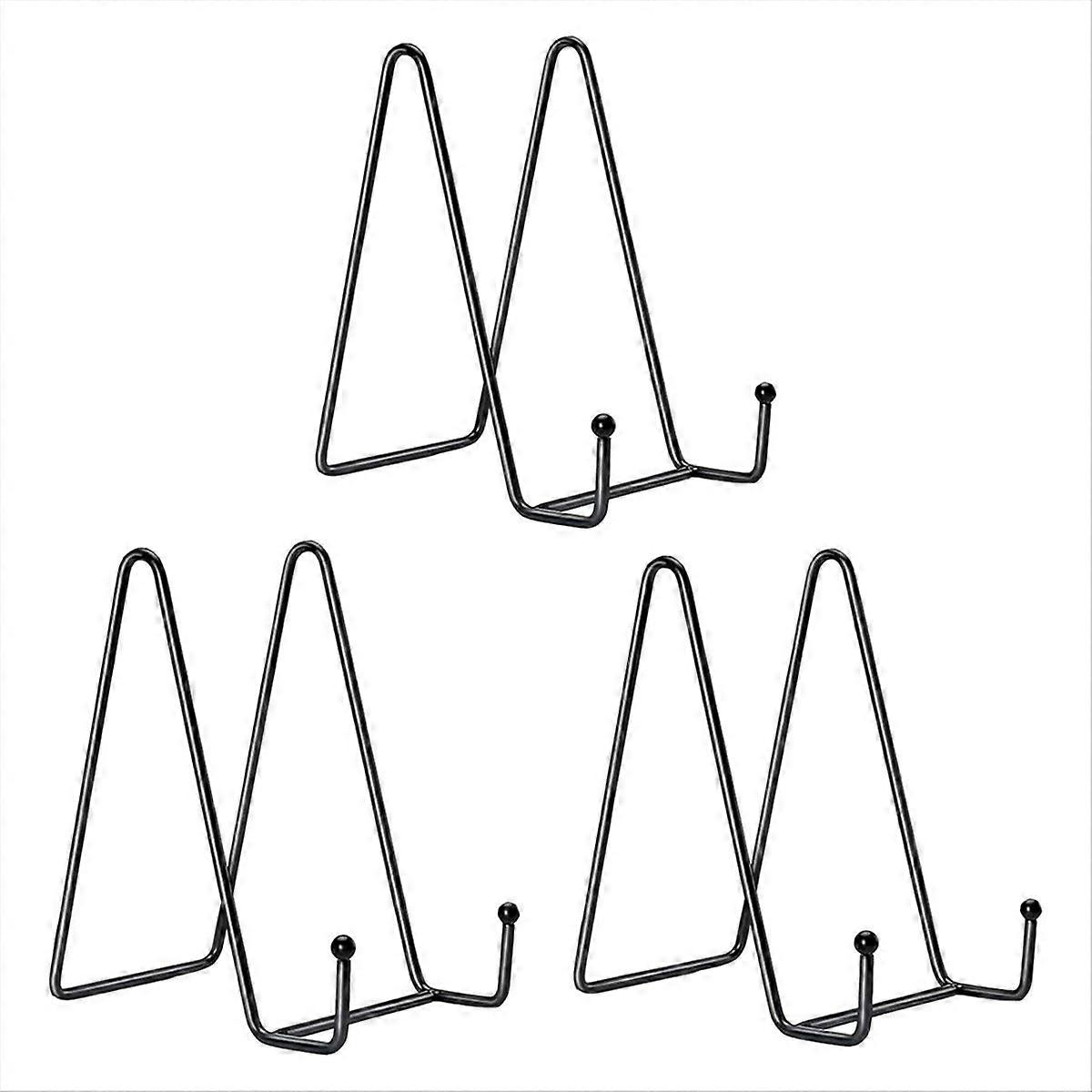 3 Pack Large Plate Holder Display Stand-10 Inch Tall Plate Stands for Display-Metal Picture Frame St