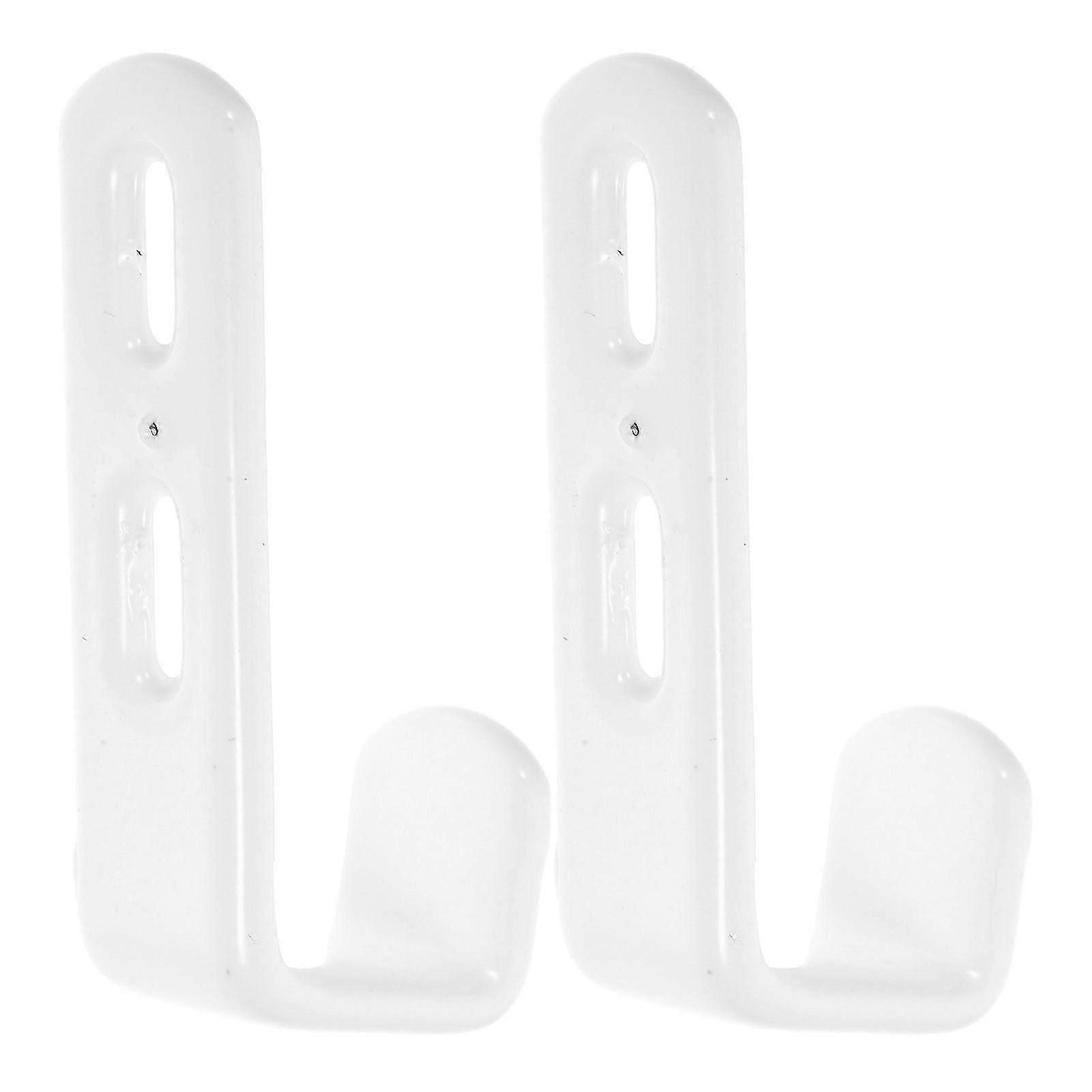 2pcs Bunk Bed Ladder Hooks Utility Hooks Hanger J Hooks Iron Heavy Duty Hook Loft Bed Ladder Hooks for Bed Decoration Hook Tool