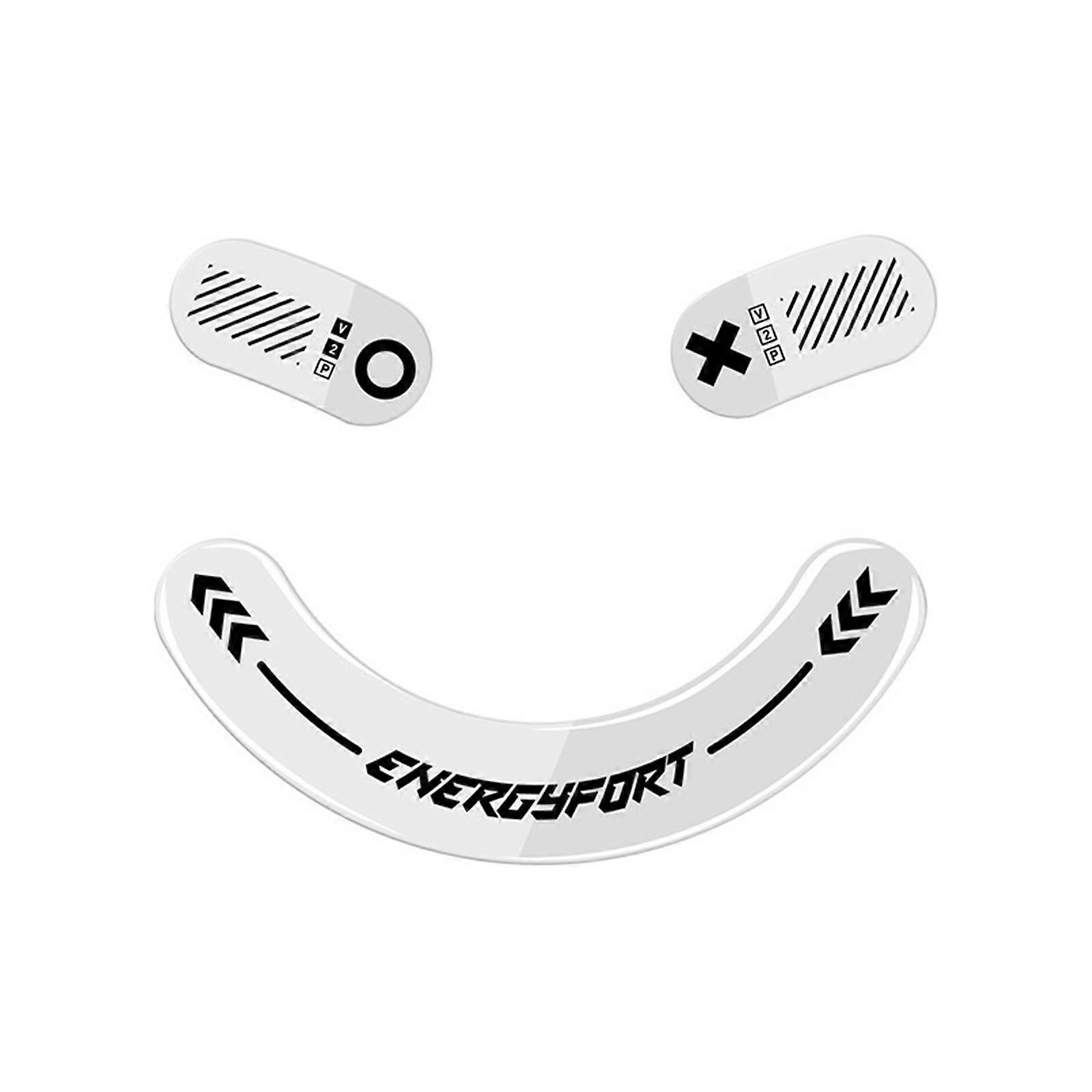 Glass Mouse Skates Gaming Mouse Feet Mouse Sticker for V2 Mouse Smooth Control  White