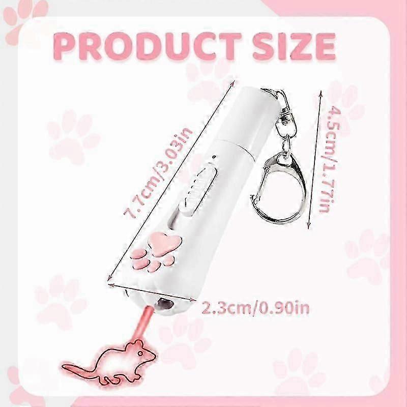 3 in 1 Cat Toy Dog Toy | Wall Image Projector | Indoor Interactive Cat Toy with 5 Different Patterns for Cats and Dogs with Carabiner