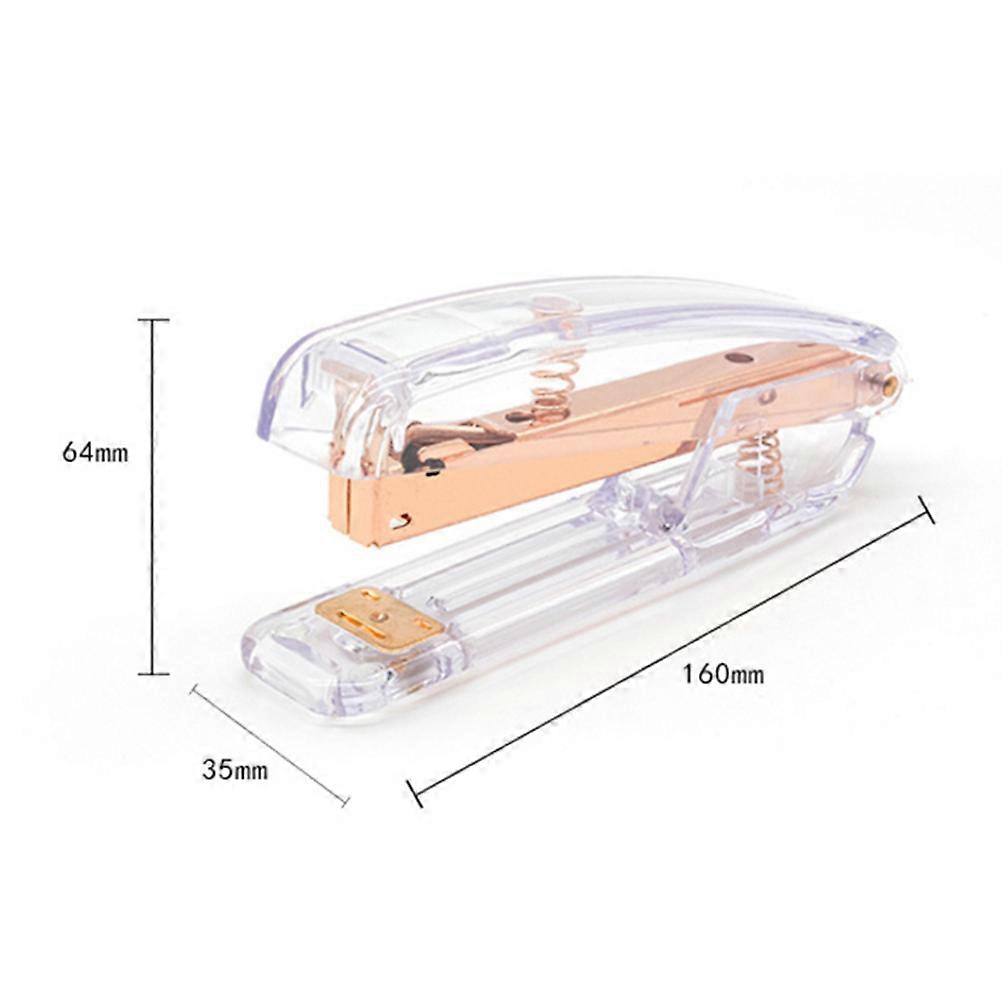 Stapler Rose Gold Desktop Stapler for Office Desk Modern Design