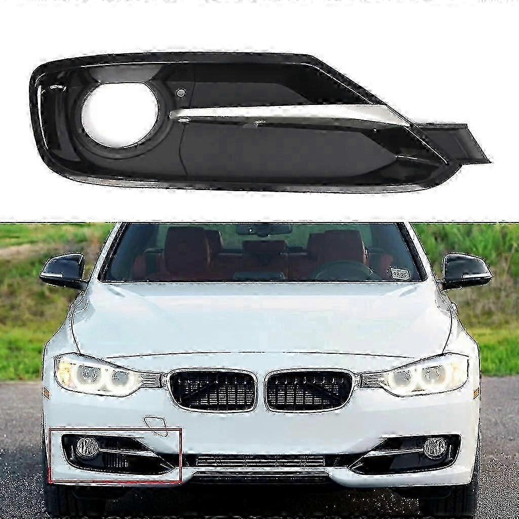 Front Bumper Fog Lamp Grill Cover for BMW 3 Series F30 F31 2011-2017 with Chrome Trim