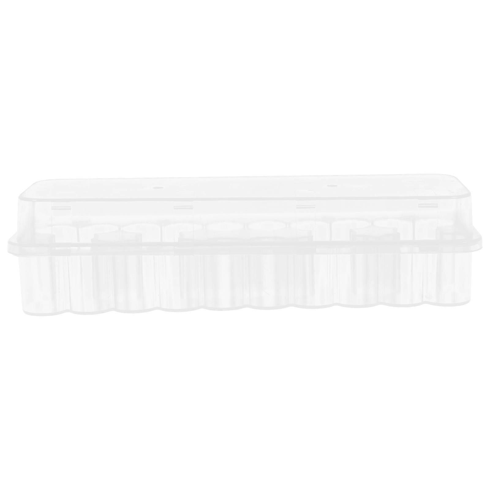 Vial Storage Box Essential Oils Holder Laboratory Use Transparent Durable Design 1 Set