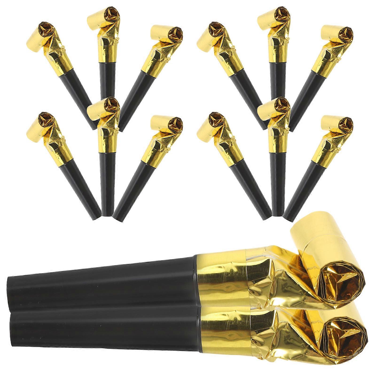 New Years Eve Party Blowers Simple Color Design Material 100Set