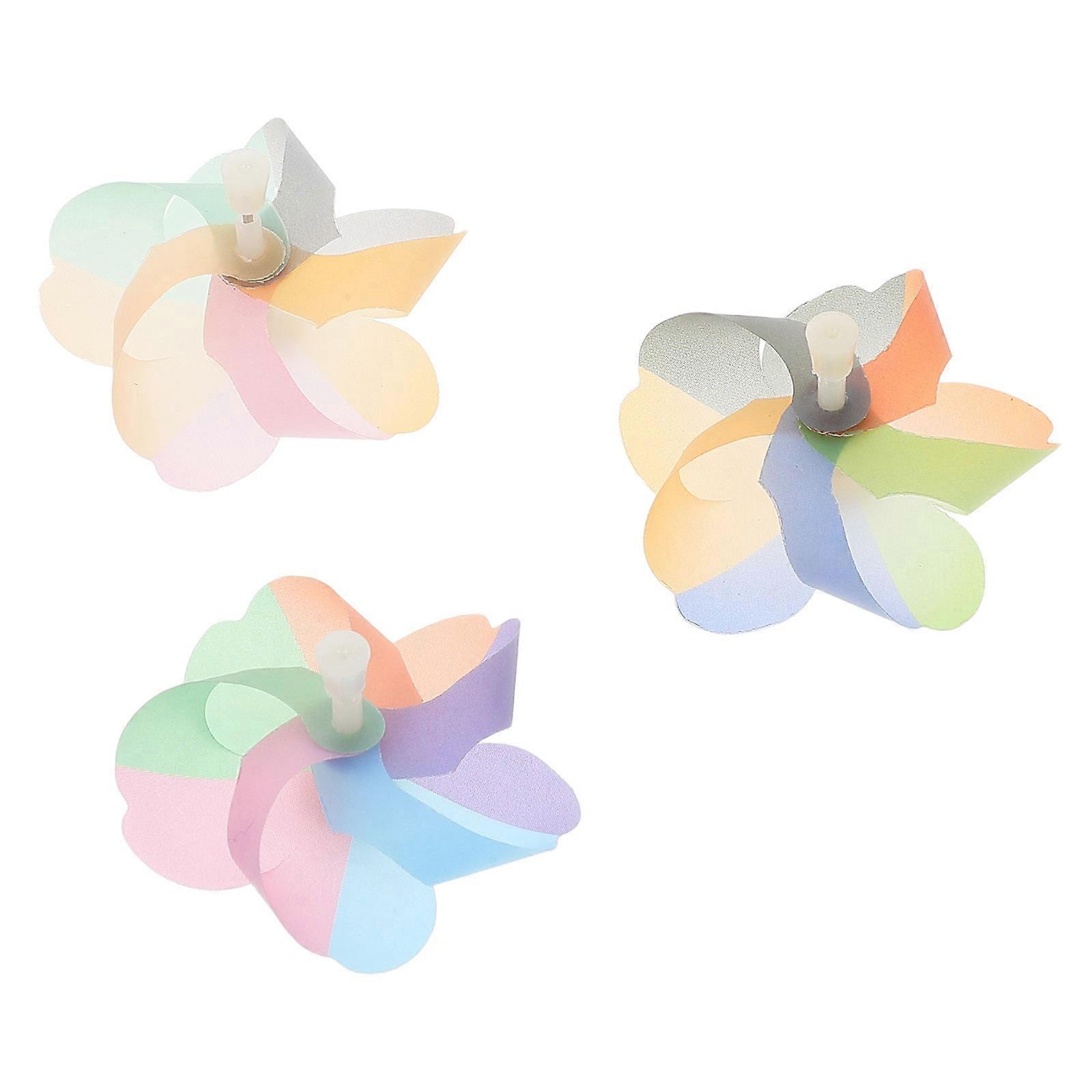 Bicycle Windmill Decoration For Road And Mountain Bikes Assorted Color Feature 3Pcs