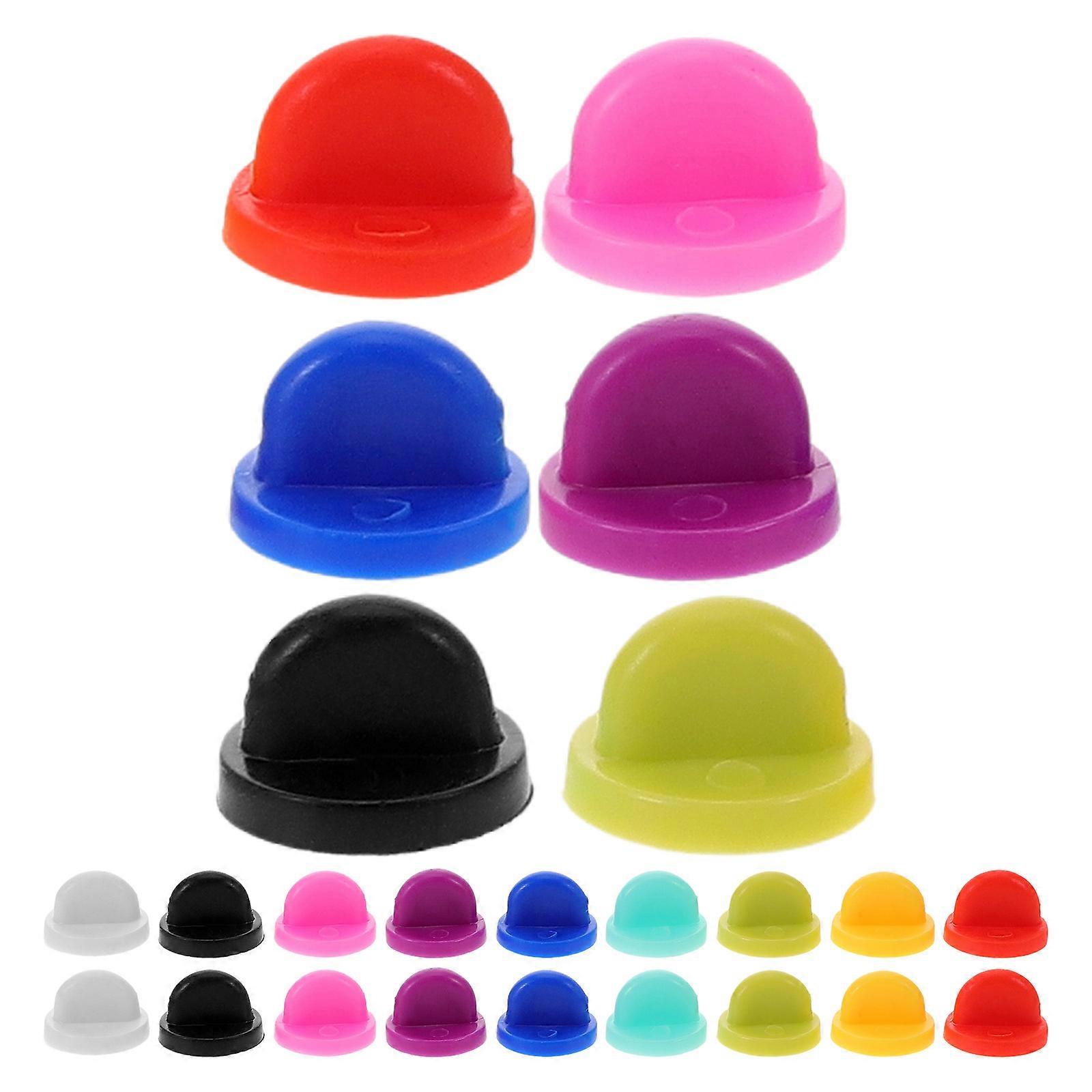 Durable Rubber Pin Back for Lapel Pin Protector 1 Box Assorted Color
