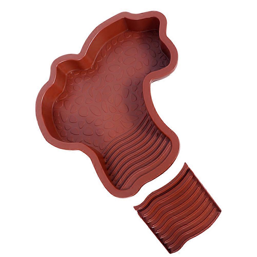 Turtle Basking Platform for Aquatic Turtles with Ramp Brown Plastic