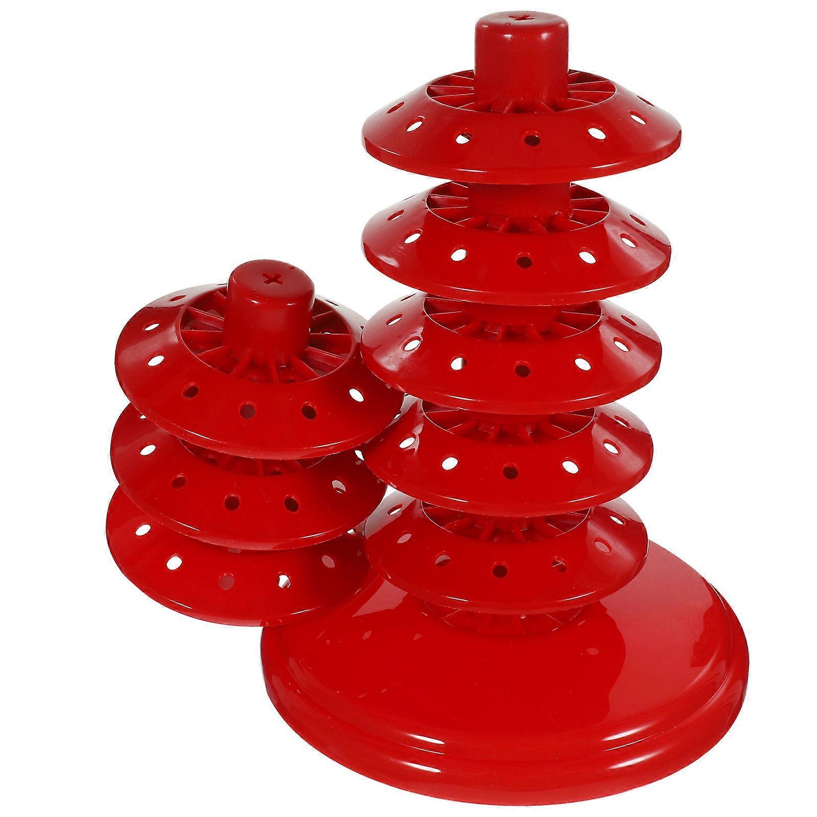 Multi-Tier Lollipop Stand Candy Holder for Display Red PP