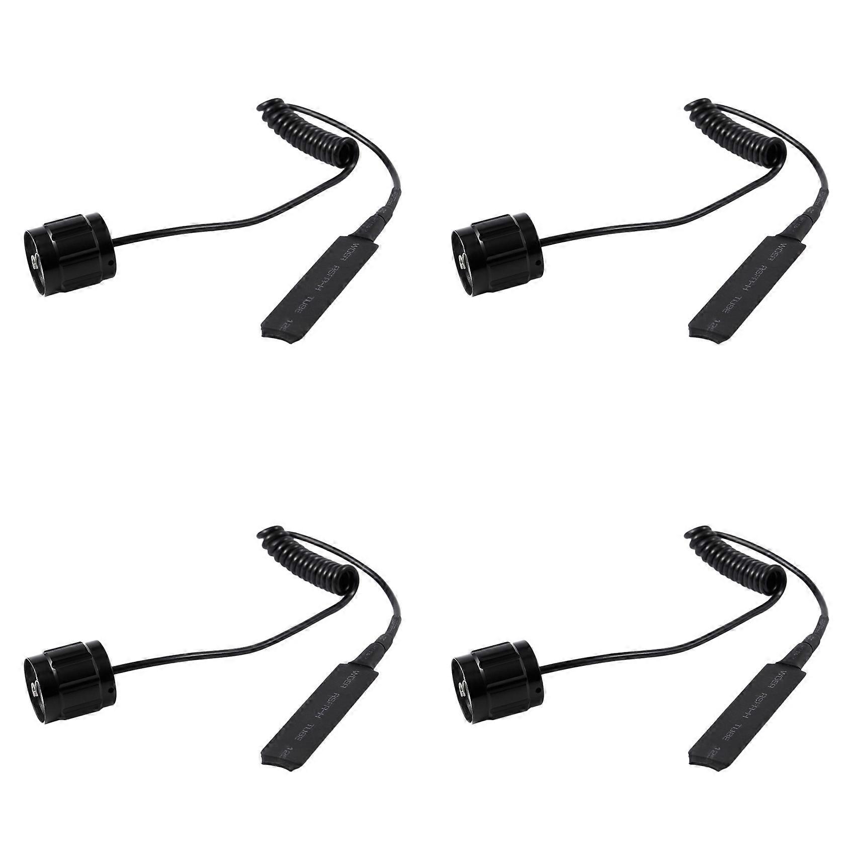 4X Cable Switch Remote Switch Push Button for 501B LED Headlight Flashlight Lamp