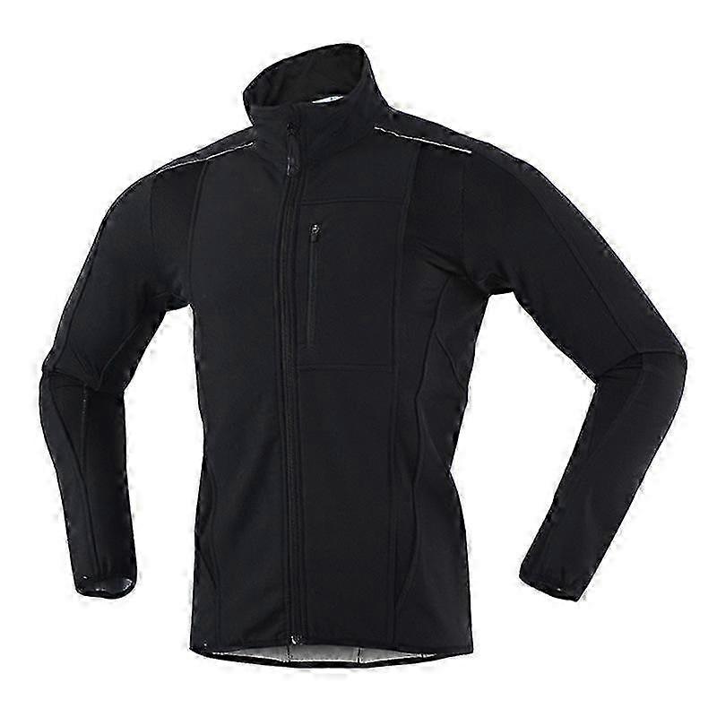 Windproof Cycling Jacket for Men with Waterproof Hardshell and Fleece