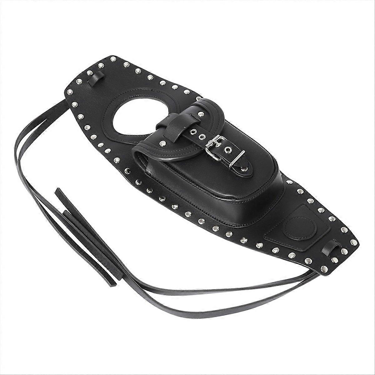 Motorcycle Fuel Tank Cover Panel Pad Strap Bra Bag For 
