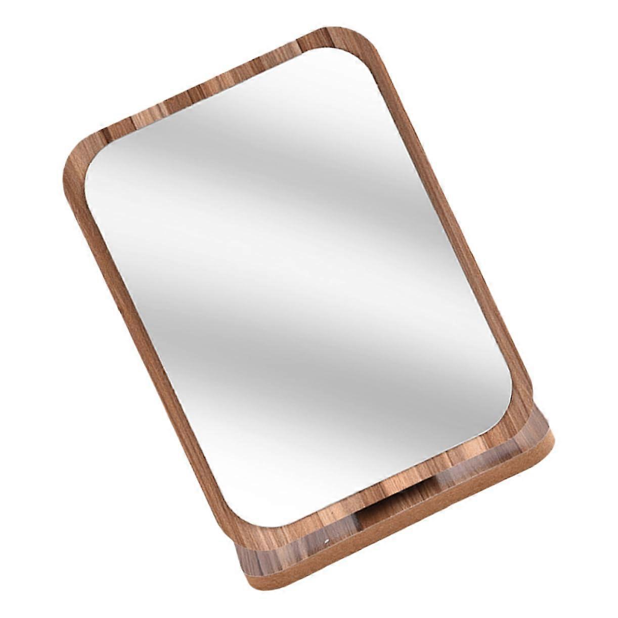 Vanity Mirror with Clear Rotating Reflection, Foldable Tabletop Makeup Mirror for Desk and Travel