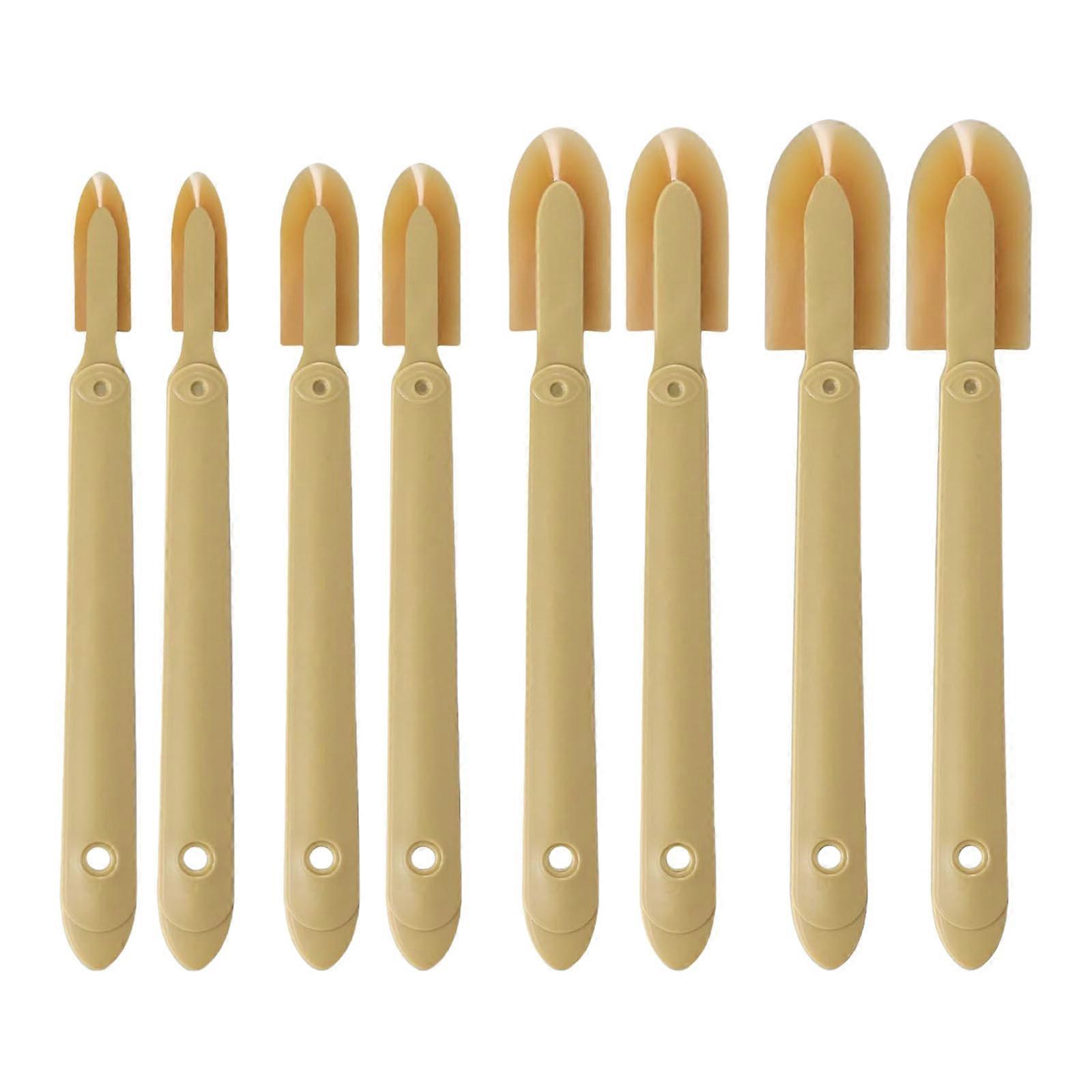 Multi Functional Silicone Caulking Tool Pack of 8 for Grout Cleaning and Surfaces Protection Applications Multicolor