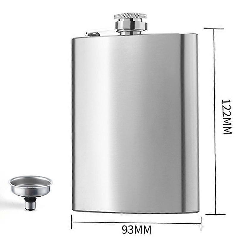 2024 New Stainless Steel Hip Flask with Funnel Pocket Hip Flask Alcohol Whiskey Hip Flask Screw Cap