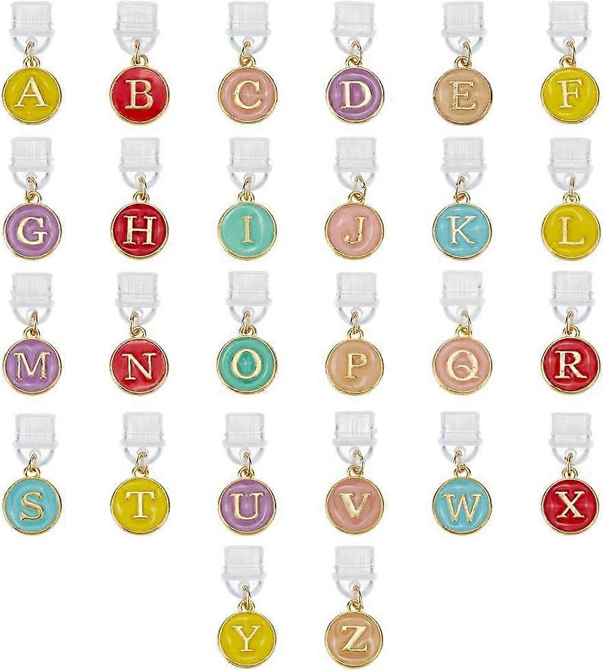 26 Pcs 26 Styles Letter Dust Plug Charms Type C Dust Plugs 1 Inch Long Mobile Dustproof Plug with Pendants USB C-Port Caps Protector for Most Type C P