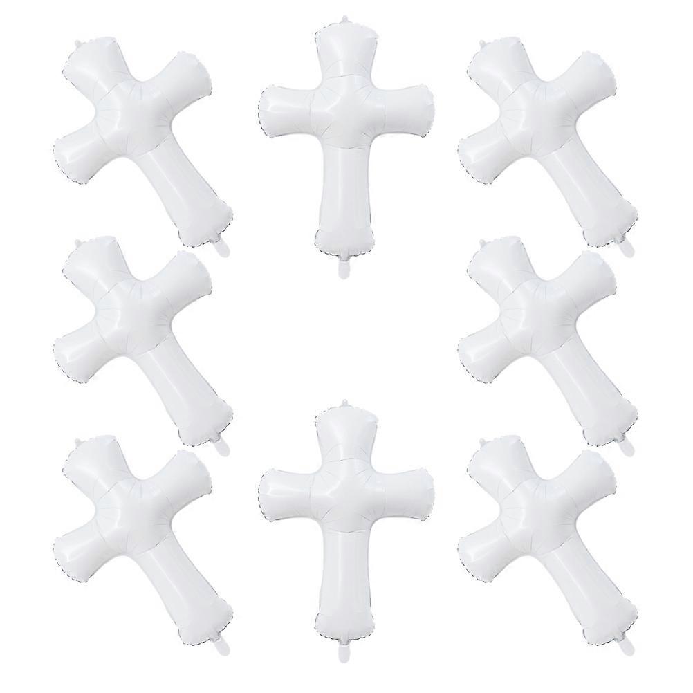 8Pcs Balloon for Baptism Party Foil Balloon Decor