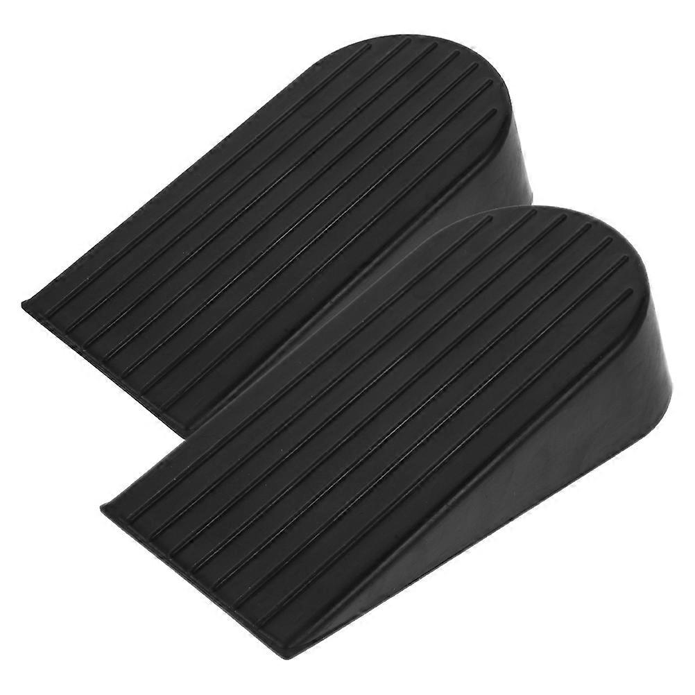 Big Rubber Door Stopper Heavy Duty Function 2Pcs for Warehouse Use