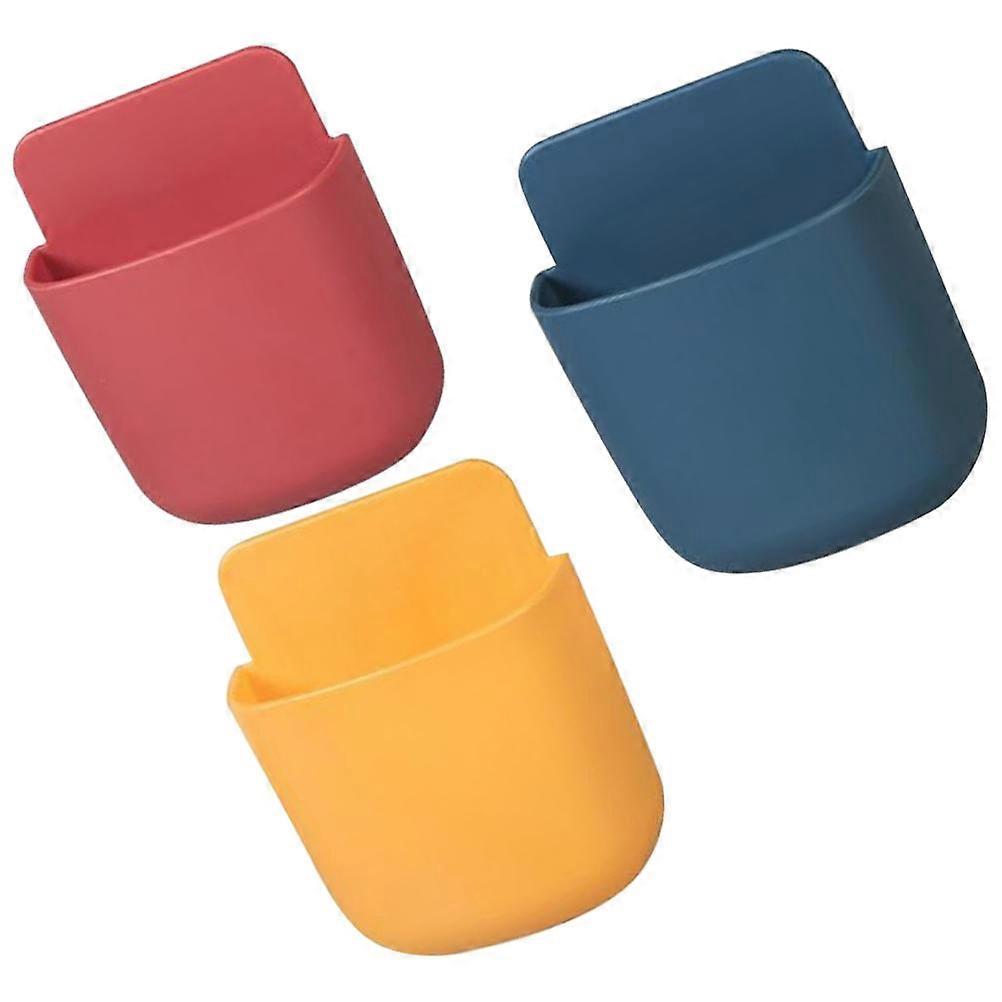 Storage Container Wall-Mounted for Holding Items 3Pcs Cell Phone Charging Rack