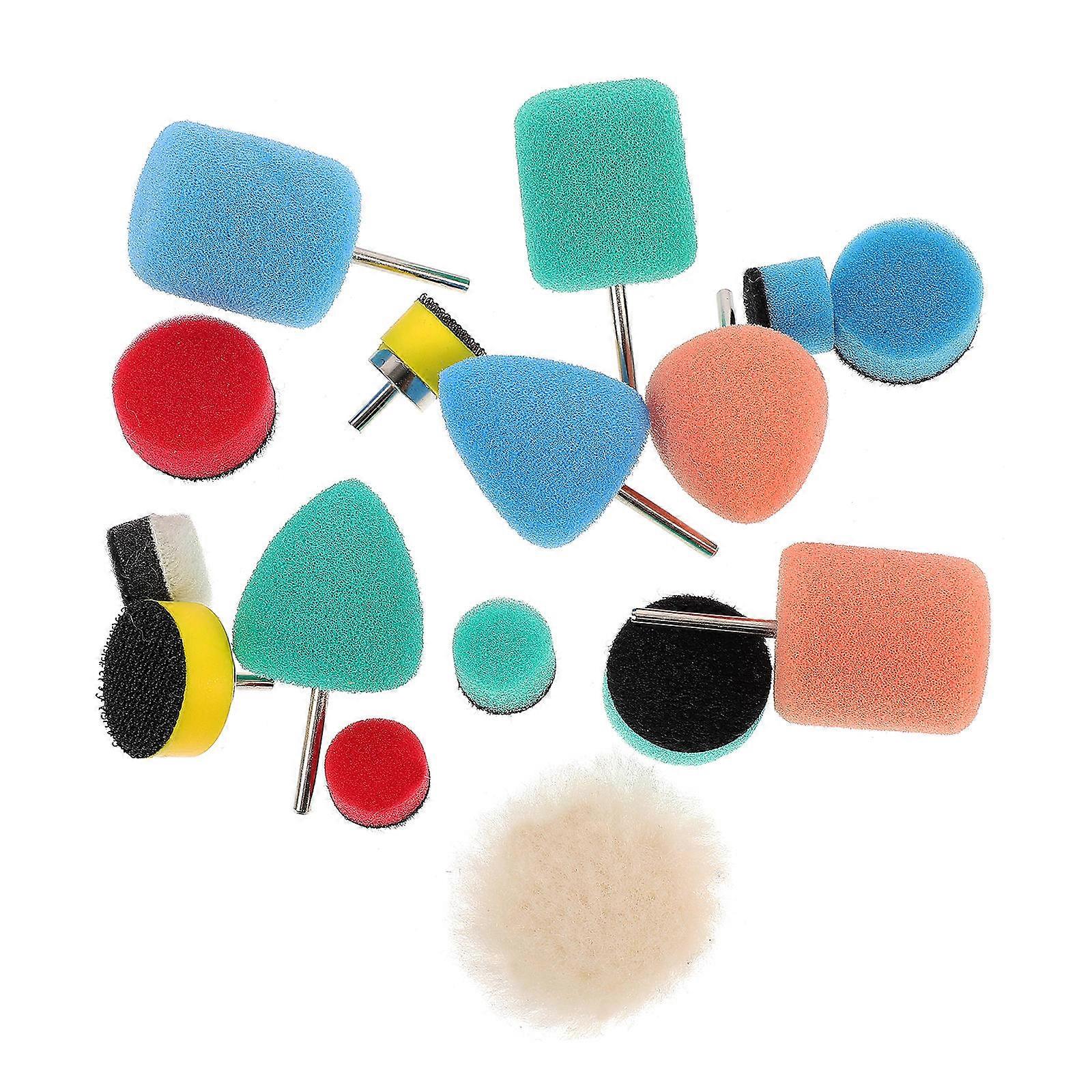 Car Polishing Pads Sponge Kit for Buffing with 16Pcs Set