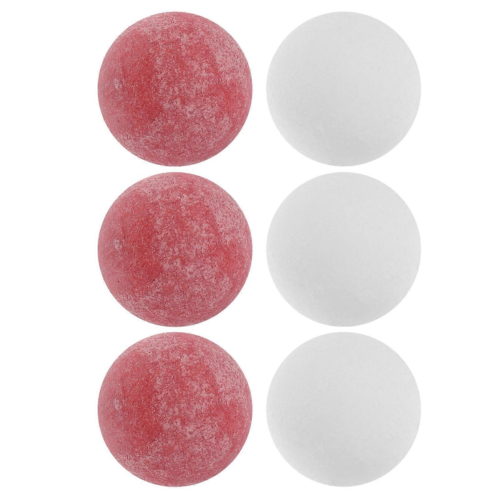 Table Soccer Balls for Foosball Game Replacement 6Pcs Assorted Color
