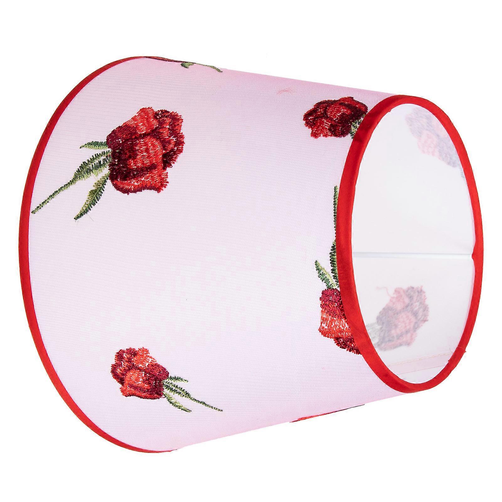 Red Cloth Lamp Shade for Table Lamp Soft Light 2Pcs Replacement