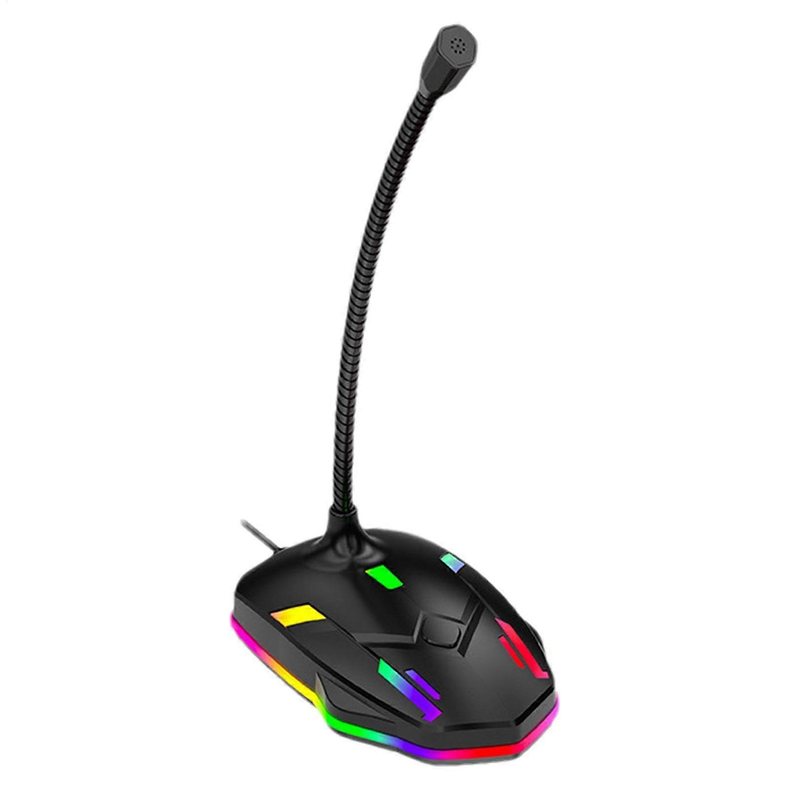 USB Microphone For PC, Condenser Microphone For Computer, Plug And Play USB Conference Microphone, 360 Degree Adjustable Gooseneck