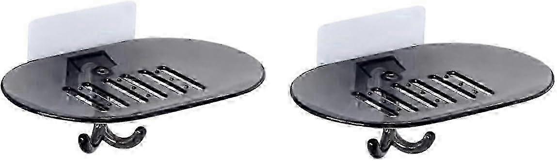 2pcs Soap Holder Case with Bathtub Trays for Bathroom Storage