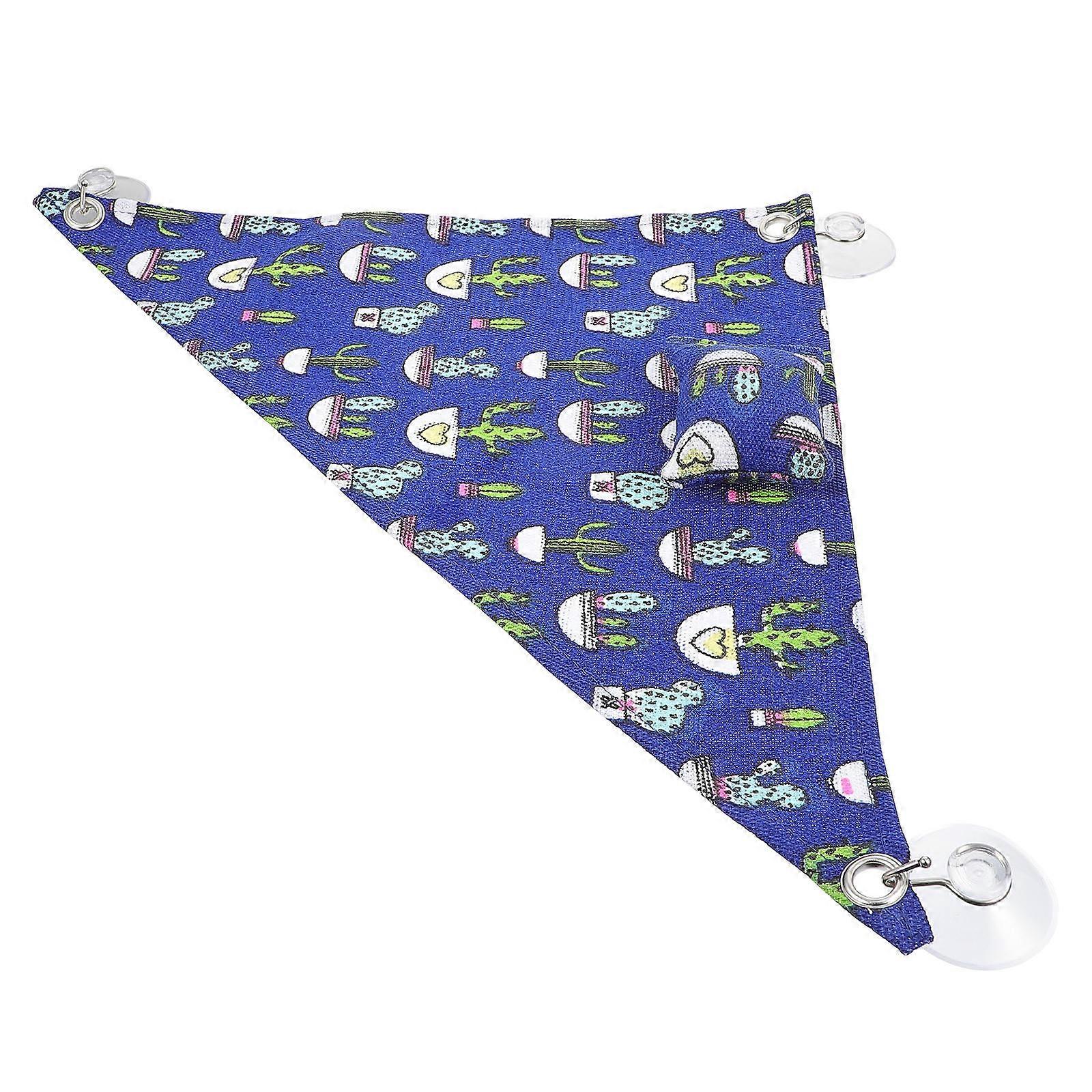 Reptile Canvas Hammock 1 Set For Reptile Pets Indoor Use Triangular Shape Blue Easy To Clean