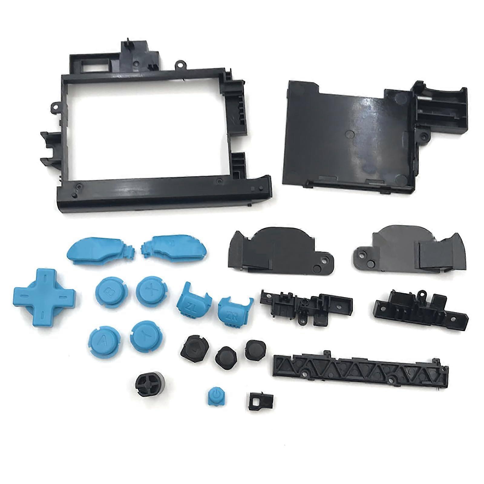 Replacement Buttons Set for Nintendo 2DS XL, Durable  Parts for Restoring Console Functionality Black