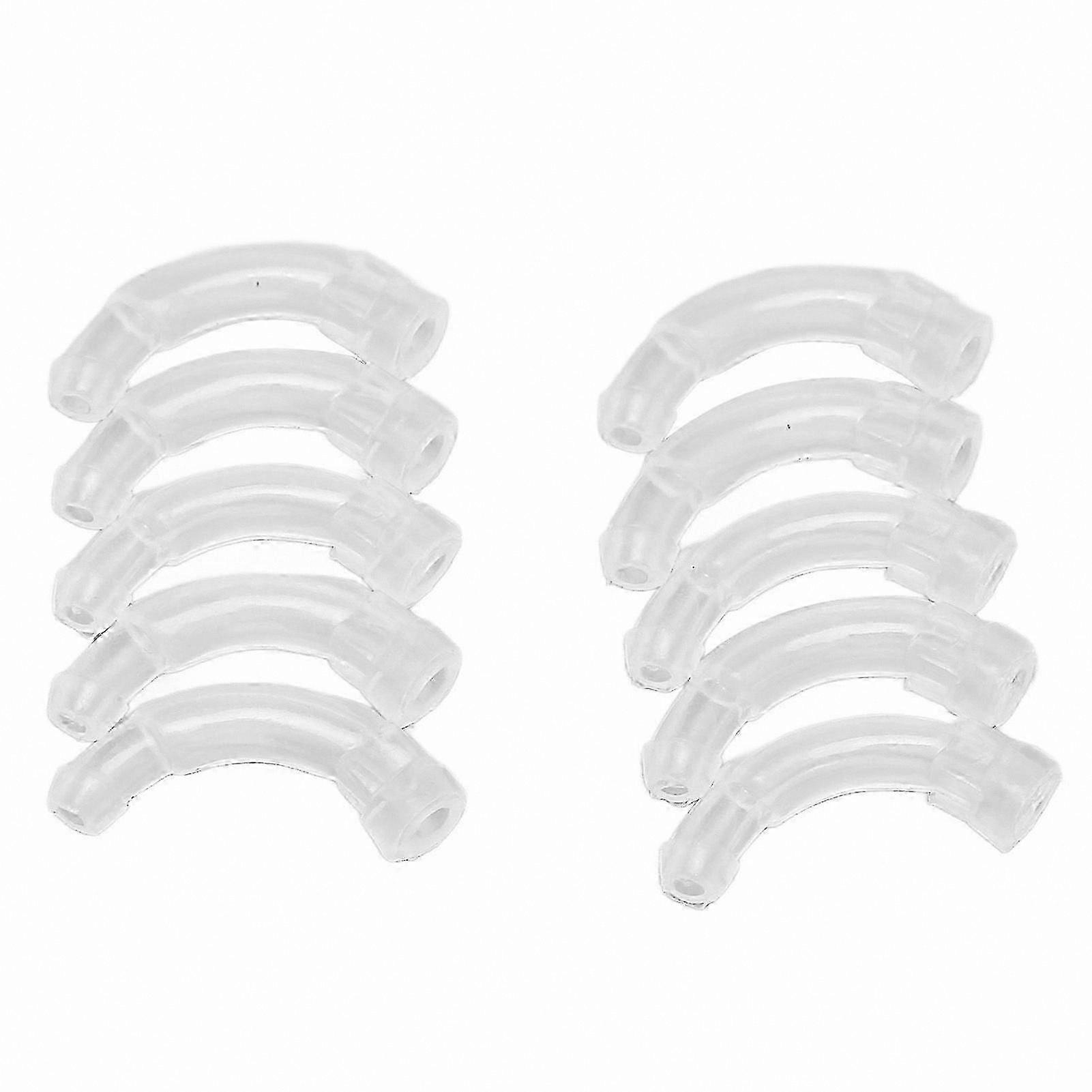10-Pack Replacement Ear Hooks for BTE Hearing Aids, Durable and Comfortable Fit