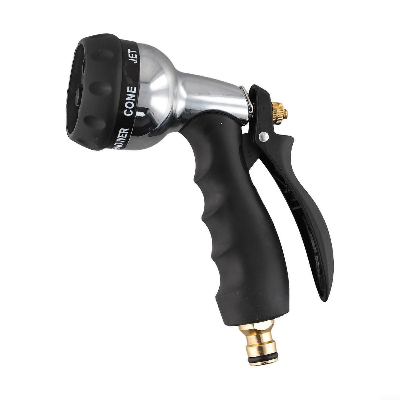 Garden Hose Nozzle with 7 Spray Patterns, LeakProof and Ergonomic Grip for Multiple Uses