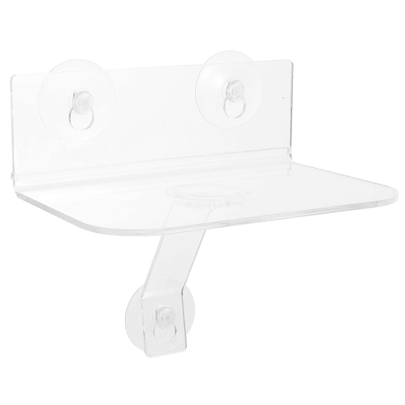 Transparent Acrylic Wall Mounted Shelf for Storage Function