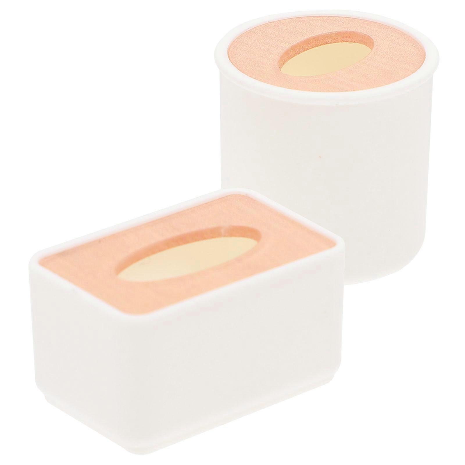 Miniature Plastic Tissue Box for Miniature House Decor 2Pcs