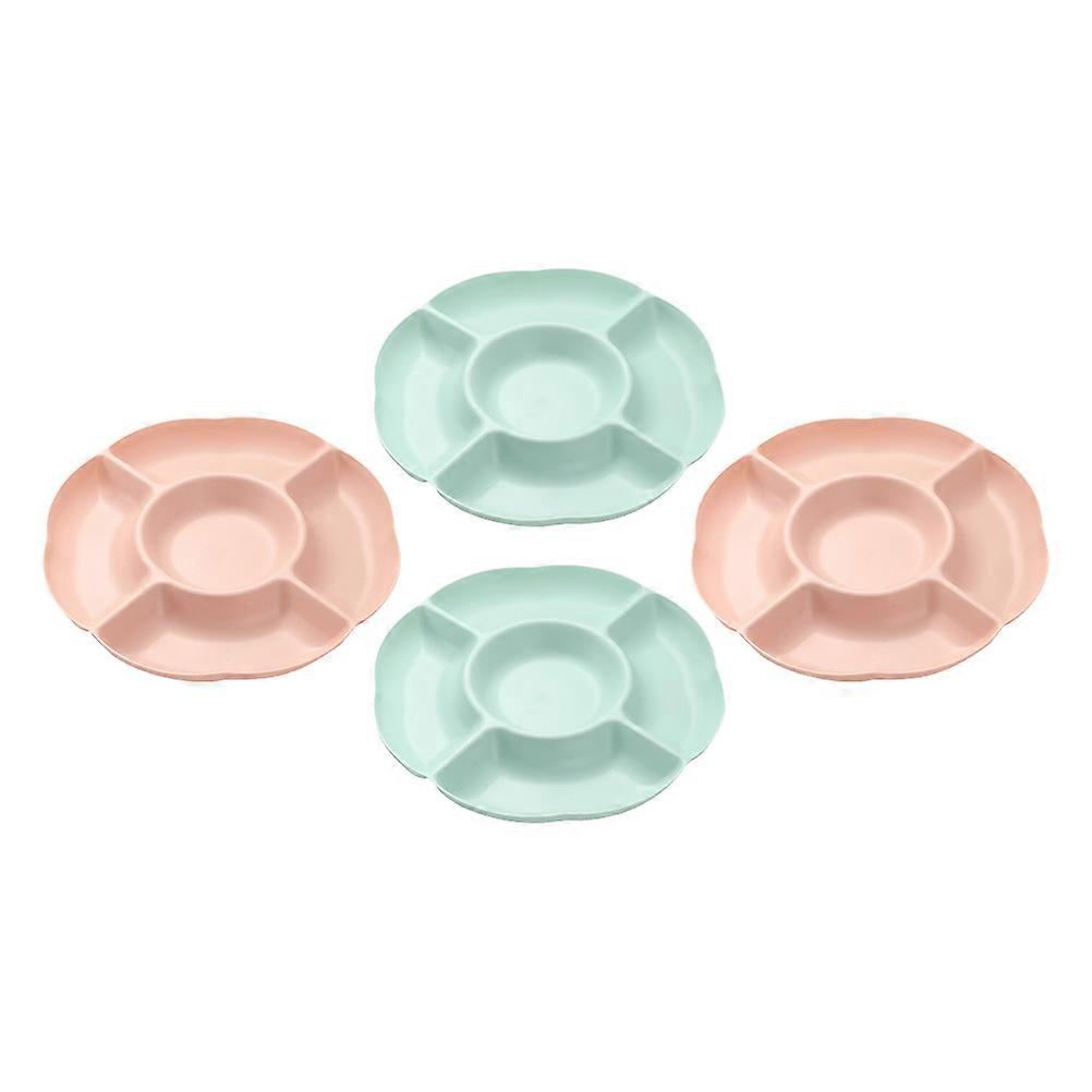 Creative Fruit Plate for Storage Use 4Pcs Desktop Snack Plates